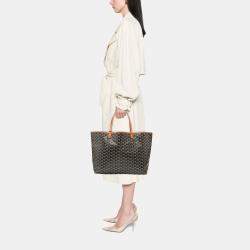 مملوكة مسبقًا Goyard Black Goyardine Saint Louis GM