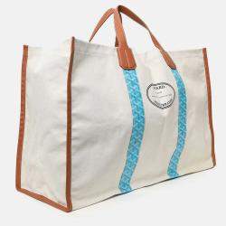 Pre Owned حقيبة يد توتس جويارد سان تروبيه قابلة للعكس جويردين زرقاء/بنية