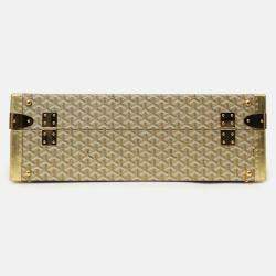 Pre Owned حقيبة فندق كبير 60 جويرد ذهبية غويردين كانفاس مصفح