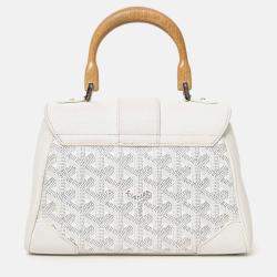 مملوكة مسبقًا Goyard Cream Goyardine Mini Saigon Bag With Strap