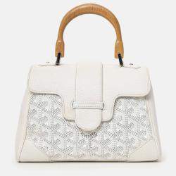 مملوكة مسبقًا Goyard Cream Goyardine Mini Saigon Bag With Strap