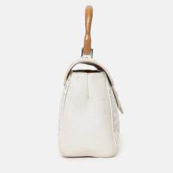 مملوكة مسبقًا Goyard Cream Goyardine Mini Saigon Bag With Strap