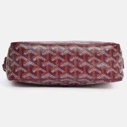Pre Owned Goyard Burgundy Goyardine Canvas Cap-Vert PM Crossbody Bag