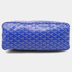 Pre Owned حقيبة هوبو قماش مغلف أزرق جويارد بويم حجم بي إم