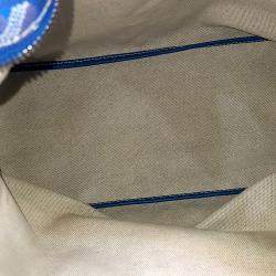 Pre Owned حقيبة هوبو قماش مغلف أزرق جويارد بويم حجم بي إم