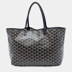 Pre Owned Goyard Black Goyardine Saint Louis PM