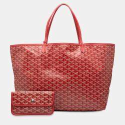 مملوكة مسبقًا Goyard Red Goyardine Saint Louis GM