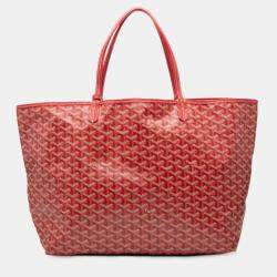 مملوكة مسبقًا Goyard Red Goyardine Saint Louis GM