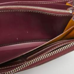 مملوكة مسبقًا محفظة ماتيغنون من غويارد بقماش مغلف غويردين بورغندي كبير جداً