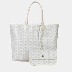 مملوكة مسبقًا حقيبة سانت لويس جويردين قماش أبيض بي إم