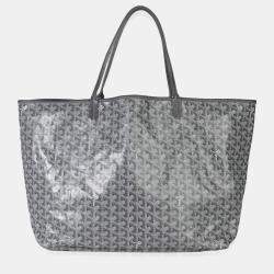 Pre Owned Goyard Grey Goyardine Canvas Saint Louis GM