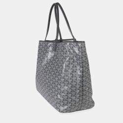 Pre Owned Goyard Grey Goyardine Canvas Saint Louis GM