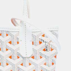 Pre Owned Goyard White Goyardine Poitiers Claire Voie