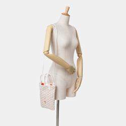 Pre Owned Goyard White Goyardine Poitiers Claire Voie
