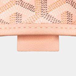 Pre Owned Goyard Pink Goyardine Poitiers Claire Voie