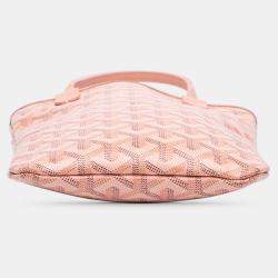 Pre Owned Goyard Pink Goyardine Poitiers Claire Voie
