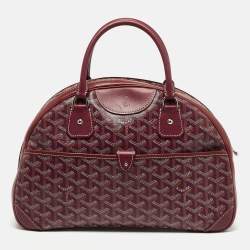 Pre Owned حقيبة جويرد جولدين مقوى وقماش جلدي أرجواني متوسط سانت جان