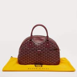 Pre Owned حقيبة جويرد جولدين مقوى وقماش جلدي أرجواني متوسط سانت جان