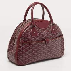 Pre Owned حقيبة جويرد جولدين مقوى وقماش جلدي أرجواني متوسط سانت جان