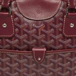 Pre Owned حقيبة جويرد جولدين مقوى وقماش جلدي أرجواني متوسط سانت جان