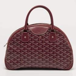 Pre Owned حقيبة جويرد جولدين مقوى وقماش جلدي أرجواني متوسط سانت جان