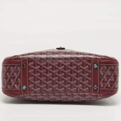 Pre Owned حقيبة جويرد جولدين مقوى وقماش جلدي أرجواني متوسط سانت جان