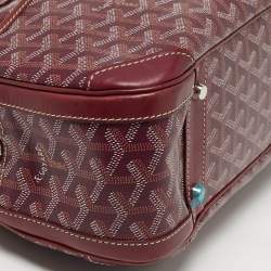 Pre Owned حقيبة جويرد جولدين مقوى وقماش جلدي أرجواني متوسط سانت جان