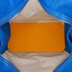 Pre Owned Goyard Blue Goyardine Sac Hardy Pet Carrier PM