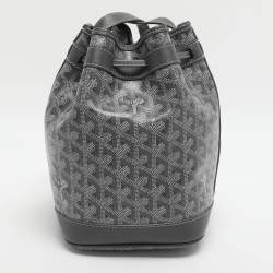 Pre Owned حقيبة دلو جويارد فلوت بيتي كانفاس مطلي جوياردين رمادية وجلد