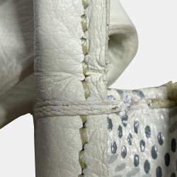 Pre Owned Goyard White Goyardine Plumet Pocket Wallet