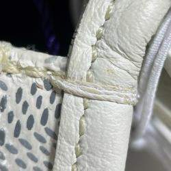 Pre Owned Goyard White Goyardine Plumet Pocket Wallet