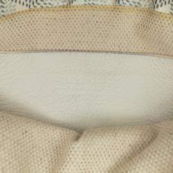 Pre Owned Goyard White Goyardine Plumet Pocket Wallet