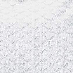 Pre Owned Goyard White Goyardine Boheme Hobo