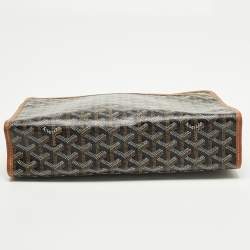 Pre Owned حقيبة أدوات زينة جويارد جويانس قماش مطلي جوياردين أسود/بني MM جلد