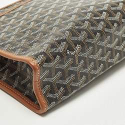 Pre Owned حقيبة أدوات زينة جويارد جويانس قماش مطلي جوياردين أسود/بني MM جلد