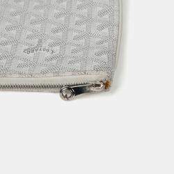 Pre Owned حقيبة كلتش جويارد جوياردين سينا قماش أبيض مقوى حجم متوسط