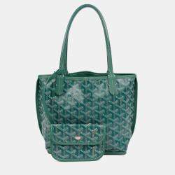 مملوكة مسبقًا Goyard Anjou Mini Green Coated Canvas Shoulder Bag