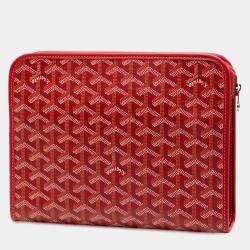 مملوكة مسبقًا حقيبة أدوات الزينة غويارد جونس غوياردين حمراء مقاس وسط