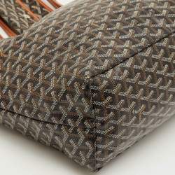 Pre Owned حقيبة يد توتس جويارد سان لويس جلد وكانفاس مقوى جوياردين أسود/بني فاتح متوسطة