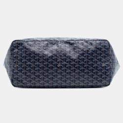 Pre Owned Goyard Blue Goyardine Saint Louis GM