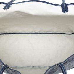 Pre Owned Goyard Blue Goyardine Saint Louis GM