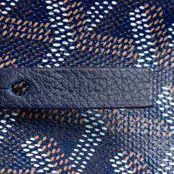 Pre Owned Goyard Blue Goyardine Saint Louis GM