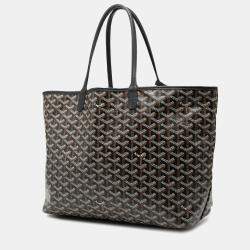 Pre Owned Goyard Black Goyardine Saint Louis PM