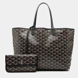 Pre Owned Goyard Black Goyardine Saint Louis PM