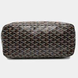 Pre Owned Goyard Black Goyardine Saint Louis PM