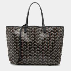 Pre Owned Goyard Black Goyardine Saint Louis PM