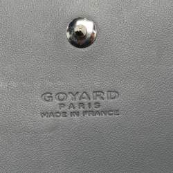 Pre Owned محفظة غويارد كونتينينتال فاريني كانفاس مقوى غوياردين أسود