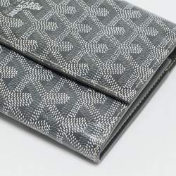 Pre Owned محفظة غويارد كونتينينتال فاريني كانفاس مقوى غوياردين أسود