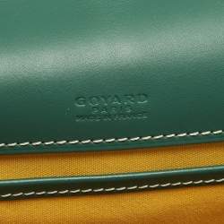 مملوكة مسبقًا حقيبة السرج جويرد بيلفيدير الثاني PM كانفاس مطلي جويردين جلد أخضر