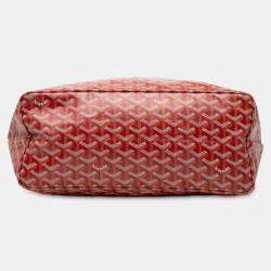 Pre Owned Goyard Red Goyardine Saint Louis PM